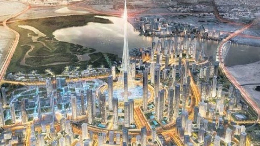 Dubai'nin en yüksek binası için ilk kazma vuruldu