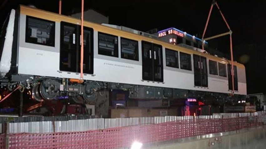 Üsküdar-Çekmeköy Metrosu'nda sona doğru! Vagonlar raylarda