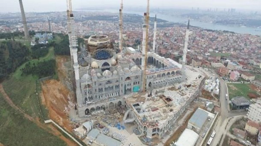 Çamlıca Camii'nde sona yaklaşılıyor! Erdoğan tarih verdi!
