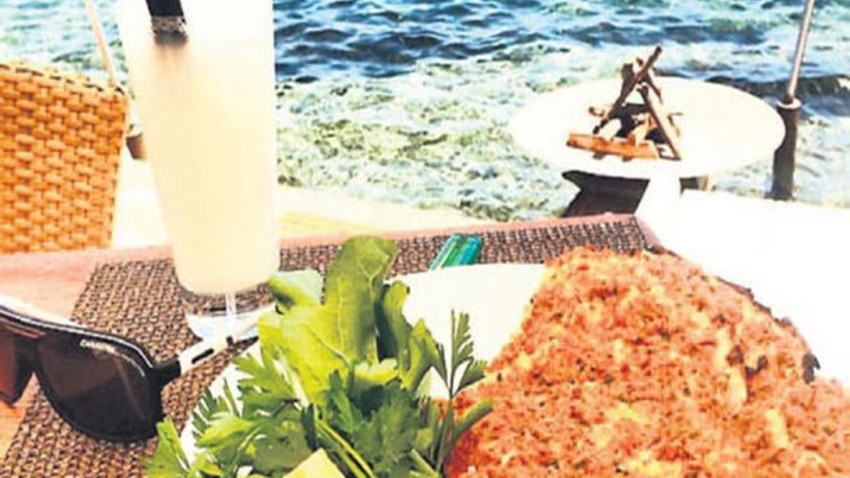 Bodrum'da lahmacun ve ayran 118 lira