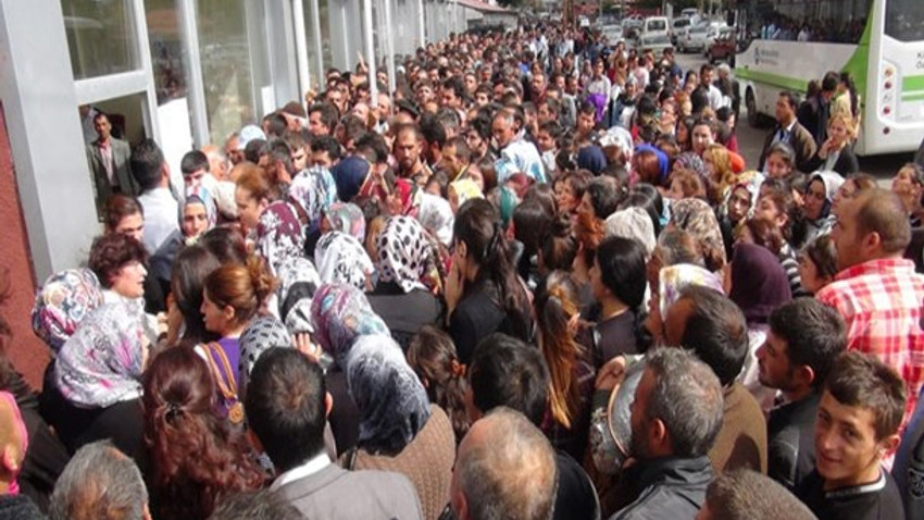 Erzincan'da 187 kişilik işçi kadrosu için 3 bin 192 başvuru