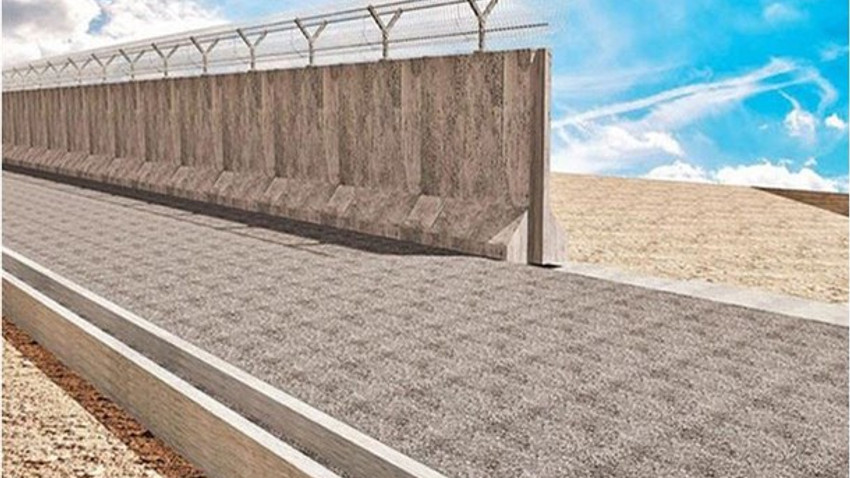 Suriye sınırına inşa edilen duvarın yarısı tamamlandı!
