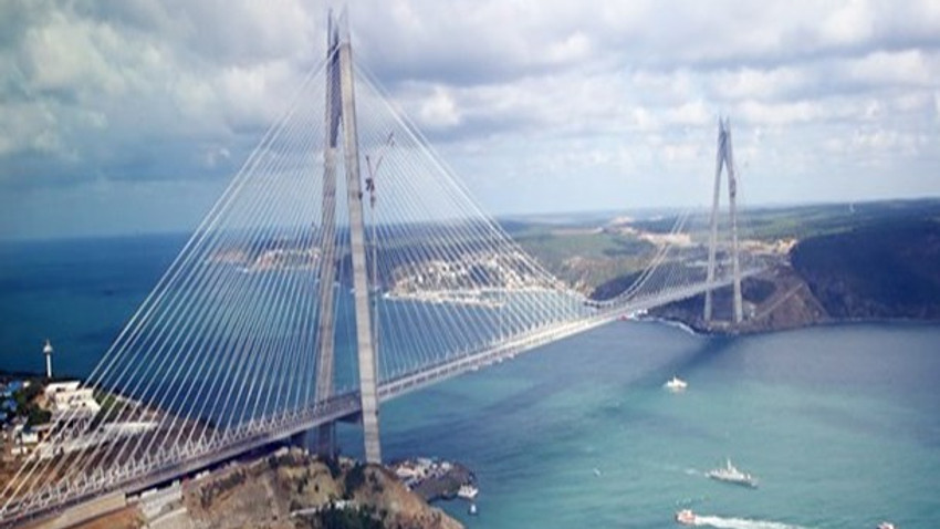 Erdoğan'ın uçağından Yavuz Sultan Selim Köprüsü