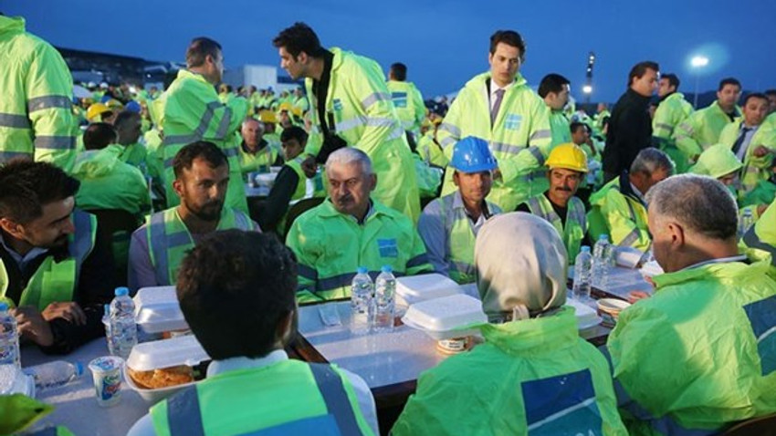 Başbakan Yıldırım 3. Havalimanı’nda iftar açtı