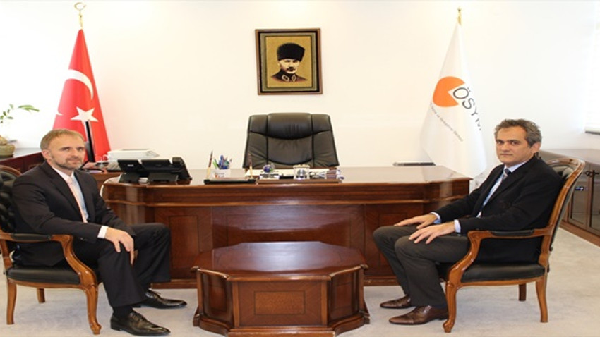 ÖSYM Başkanı Özer'e Boşnakça sınavı için teşekkür ziyareti 