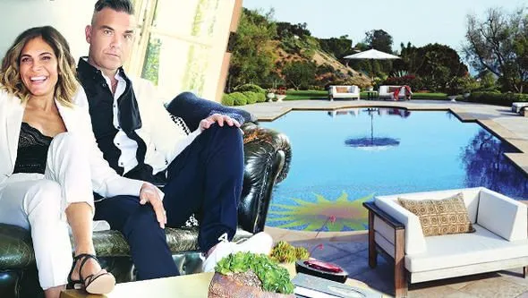 Ayda ve Robbie Williams evinin kapılarını açtı
